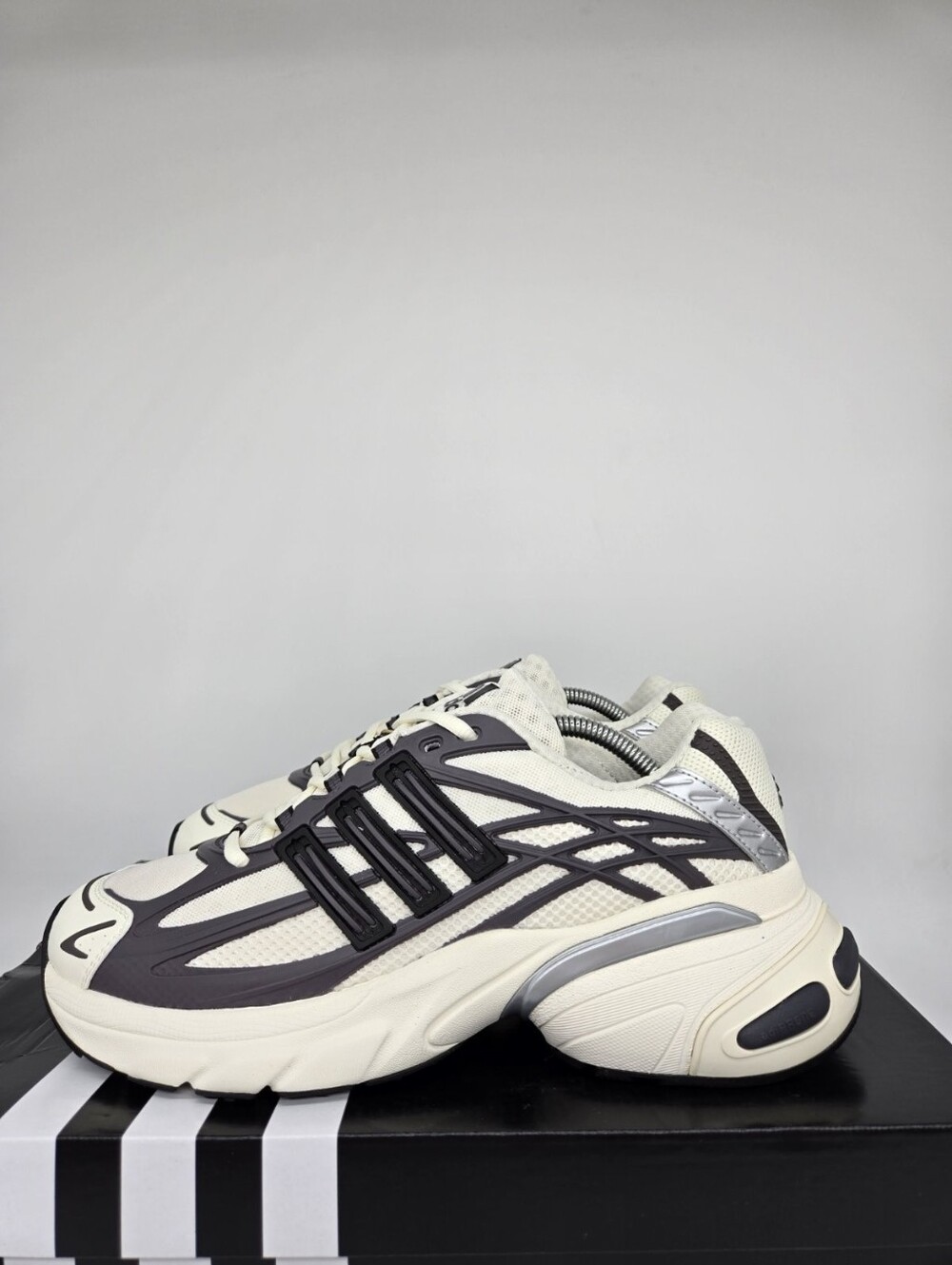 adidas Men's Adistar XLG 2.0 KJ7895 Grey Strata Off White Shoes Size 12